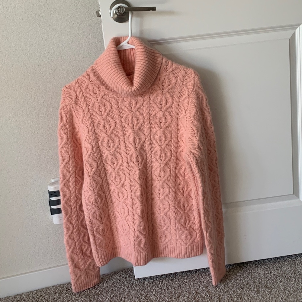 Salmon Peach Super Soft lamb wool sweater XL - Picture 10 of 10